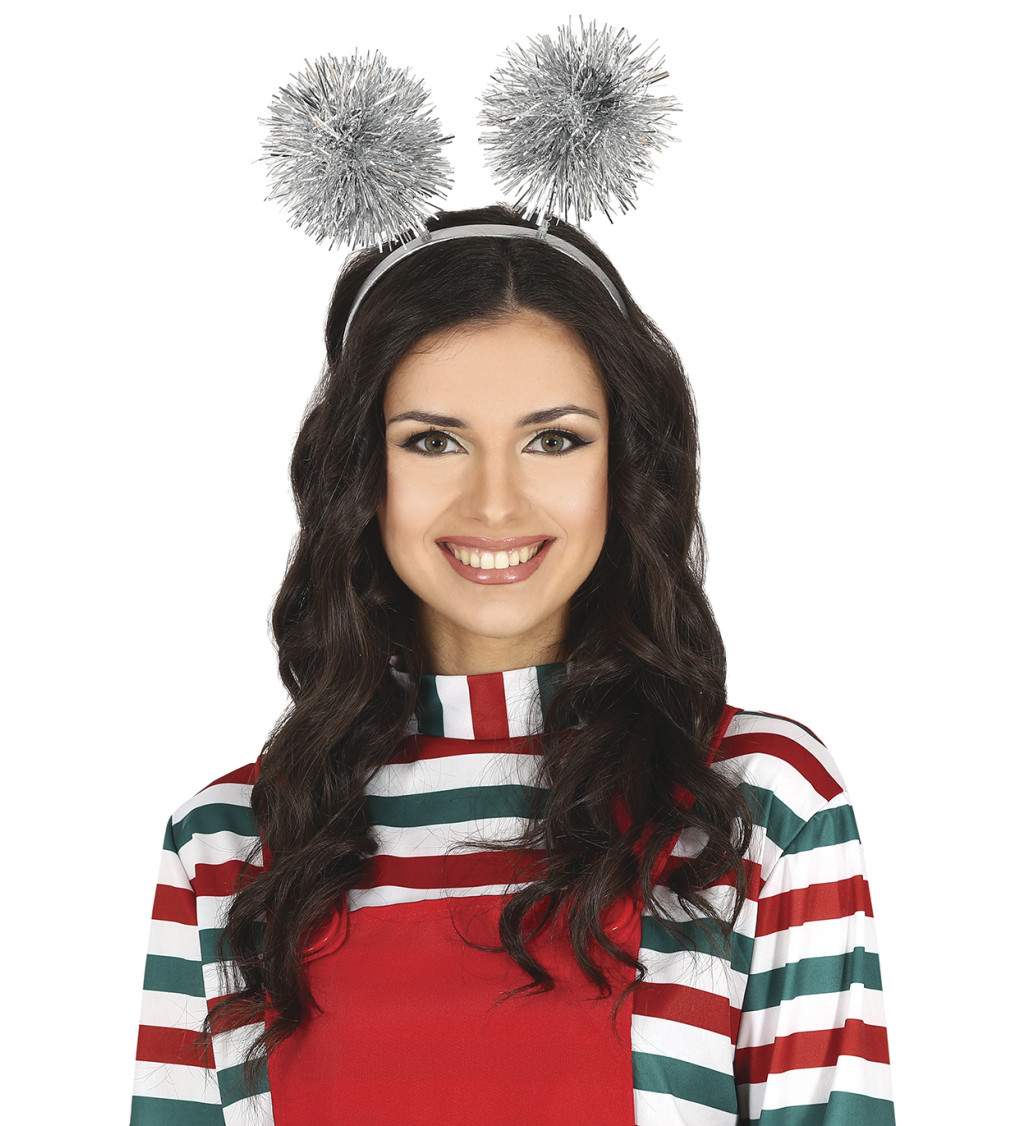 Ezüst rojtos fejpánt