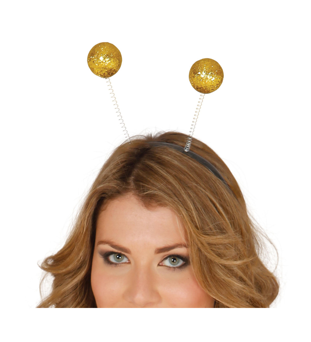 Arany gömbös fejpánt