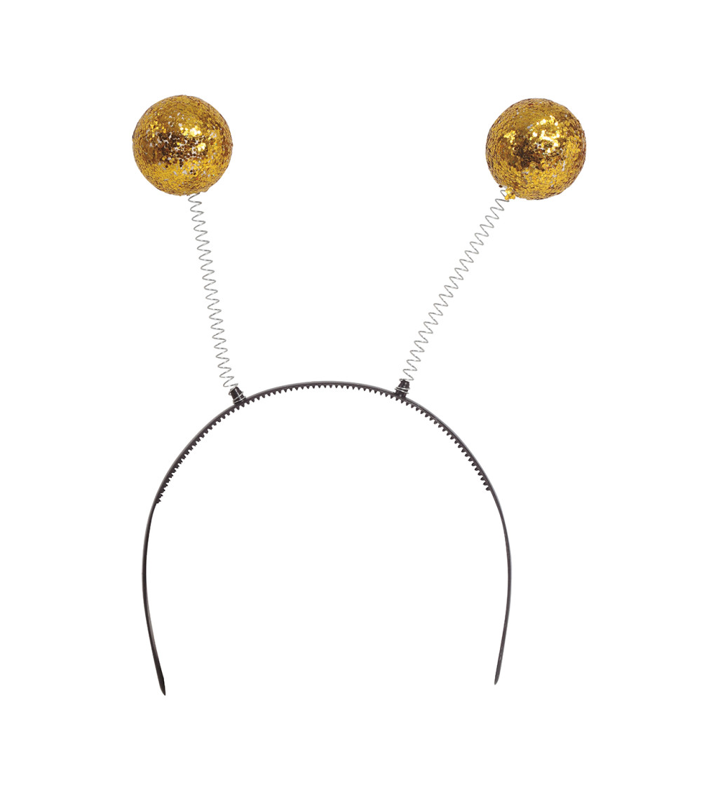 Arany gömbös fejpánt