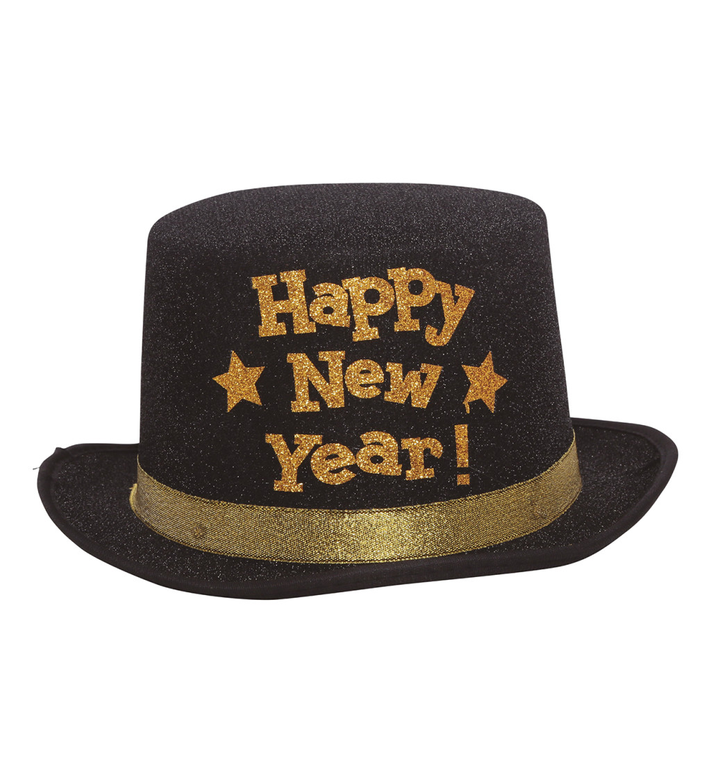 „Happy New Year” fekete cilinder