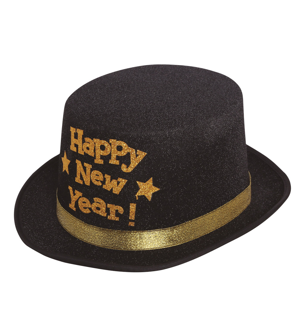 „Happy New Year” fekete cilinder