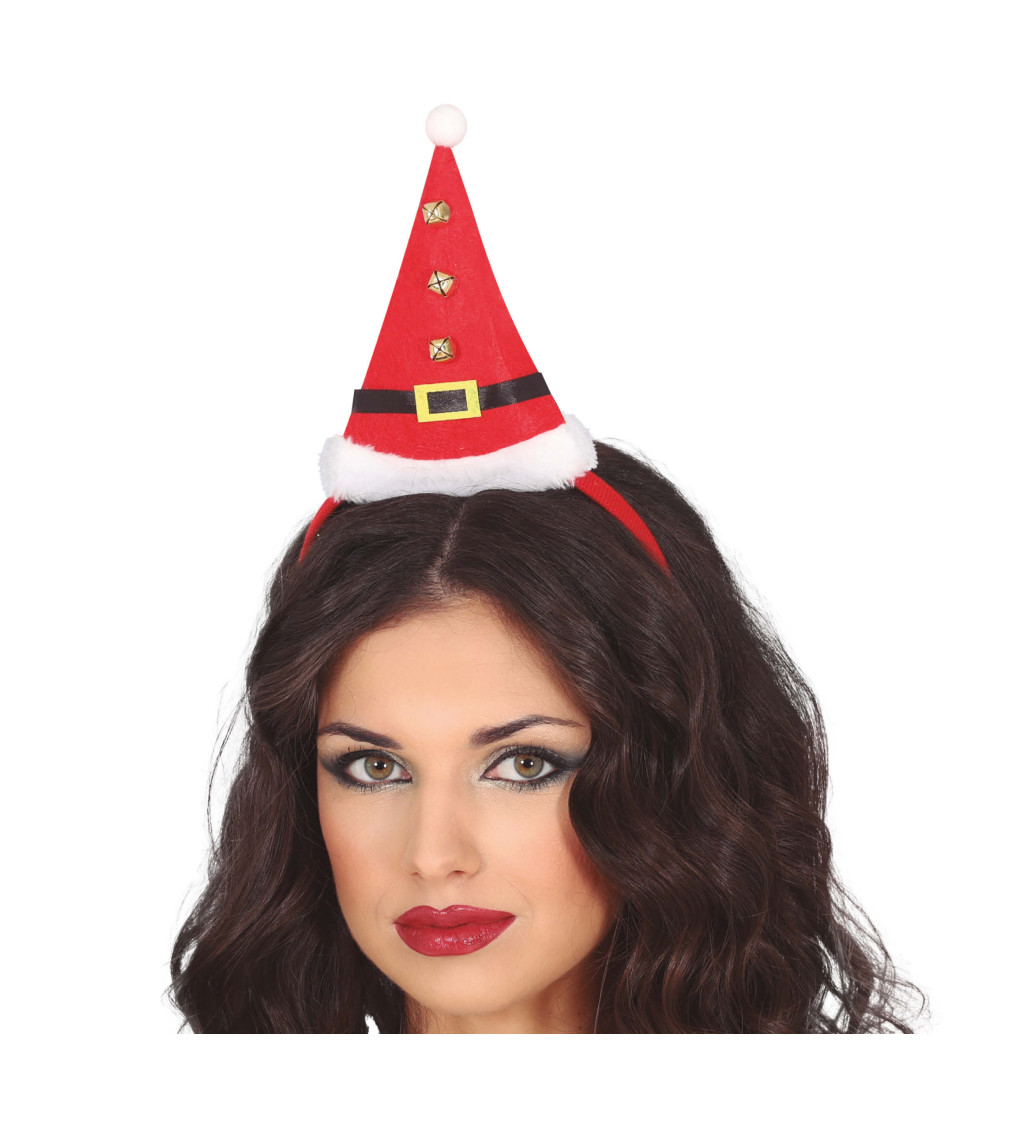 Mikulás sapkás fejpánt