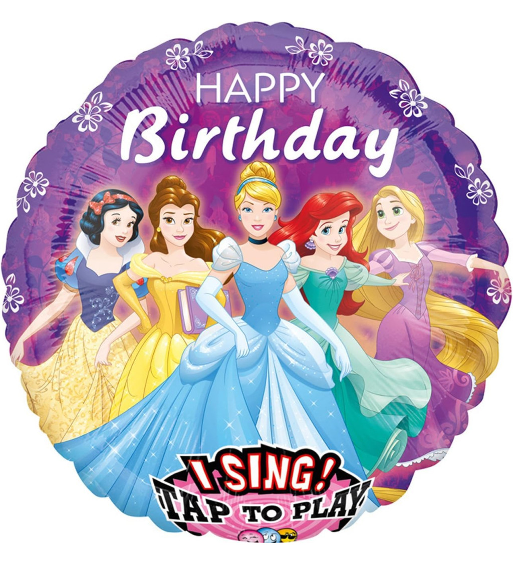 Éneklő Disney hercegnős léggömb