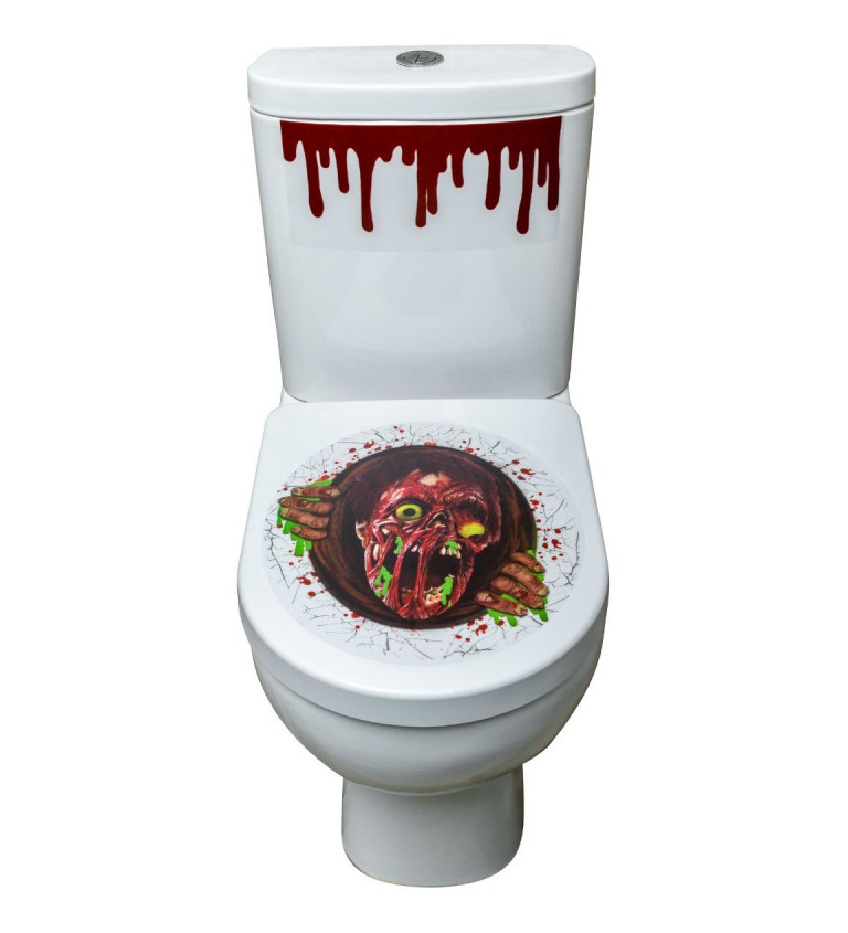 WC-ülőke matrica - Zombie