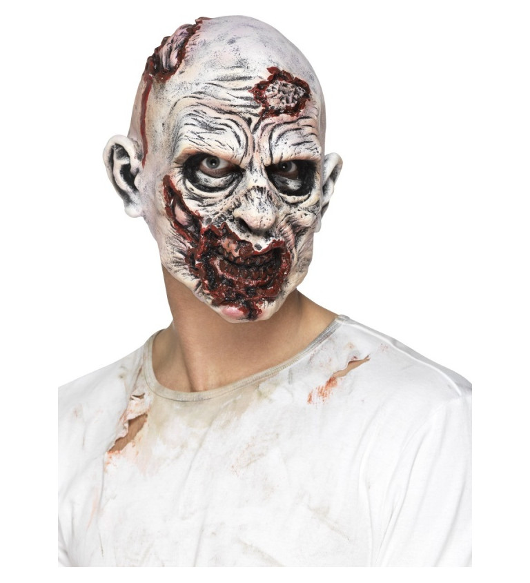 Latex maszk - nyitott zombi fej