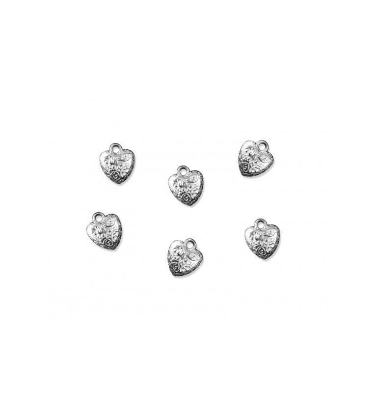 Ezüst szívecskék (17 mm)