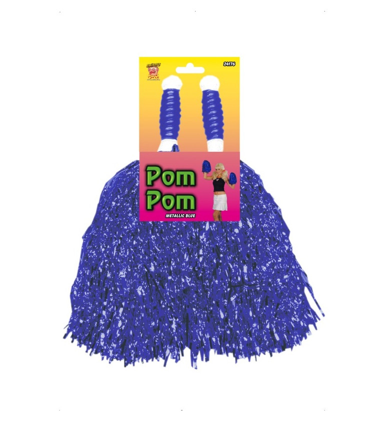 Pom-pom kék színben (2 drb)