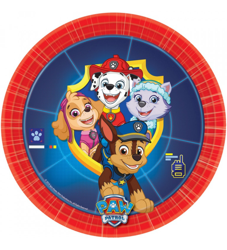 Nagy tányérok Paw Patrol