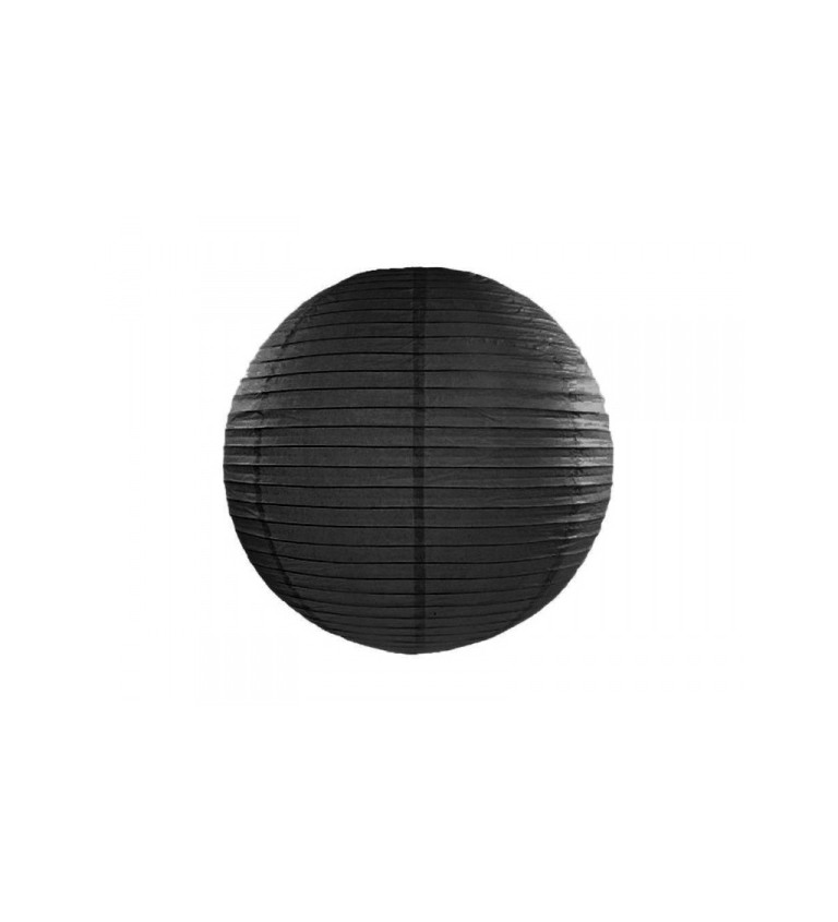 Fekete lámpás - gömb 35 cm