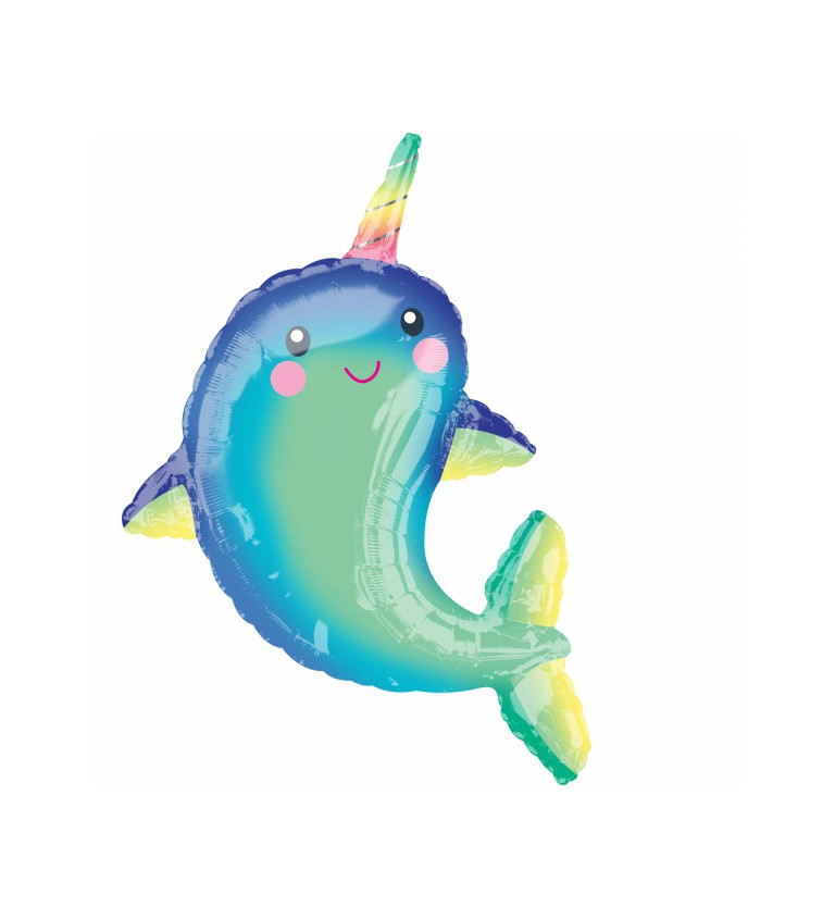 Fólia lufi Happy Narwhal