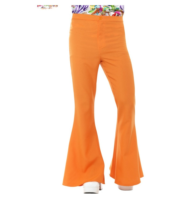 Férfi retro harang alakú nadrág - narancssárga