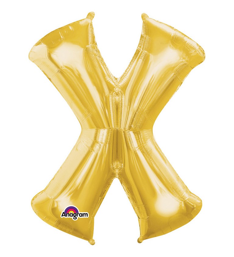 "X" ballon - arany