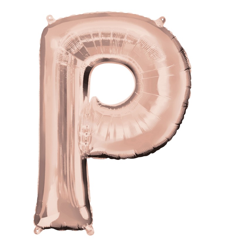 Rózsaszín-arany fólia léggömb P