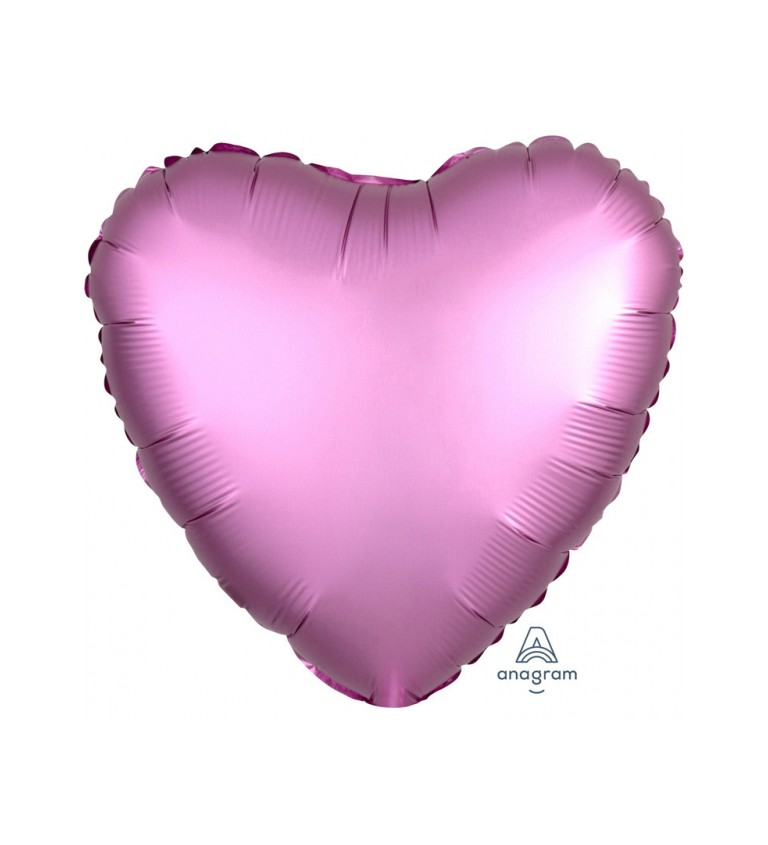 Fólia léggömb Szív - rózsaszín