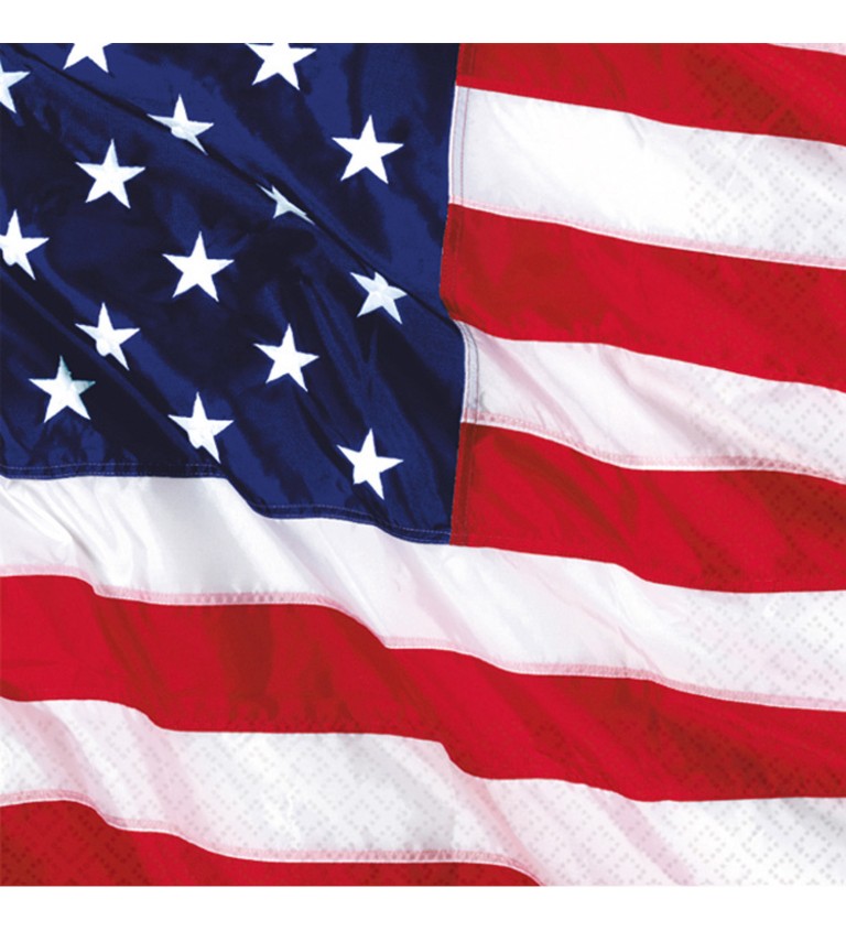 Szalvéta - USA zászló (16db)