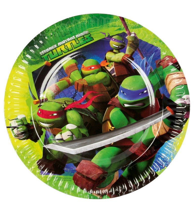 Ninja Turtles tányér - 8 db