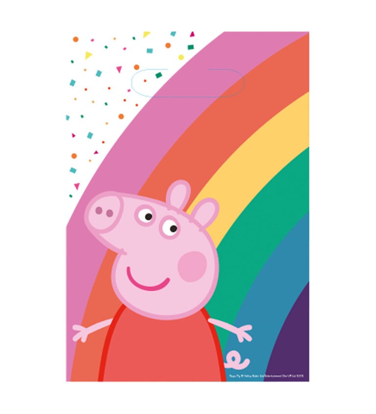 Peppa Pig szivárványos partitáskák