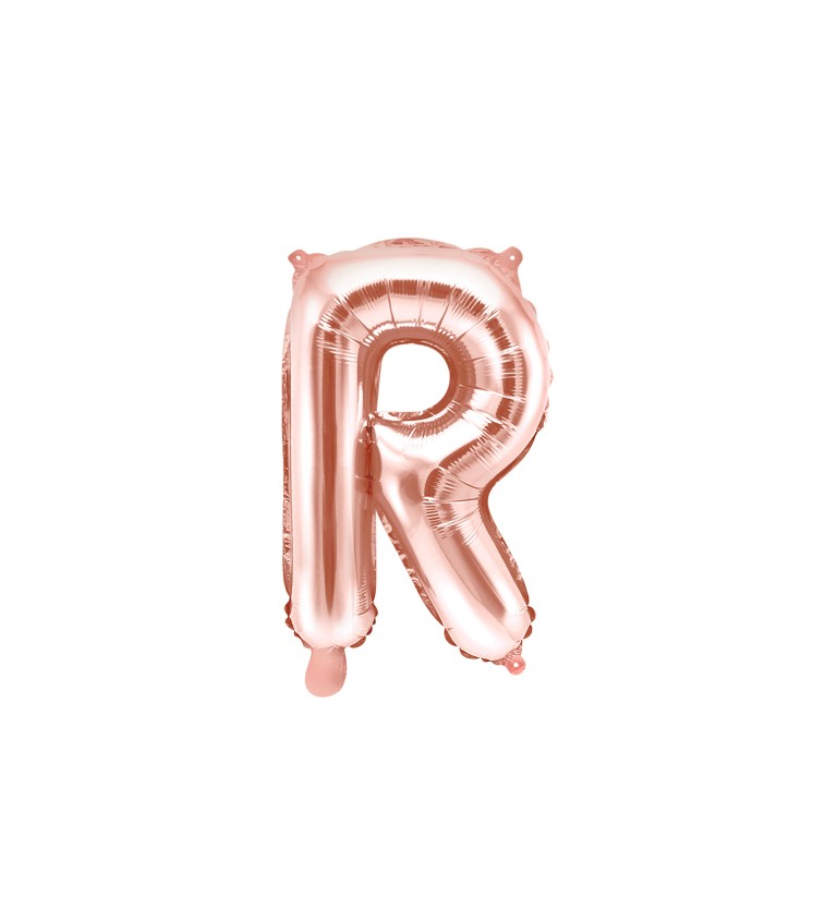 Fólia léggömb R - rózsaarany