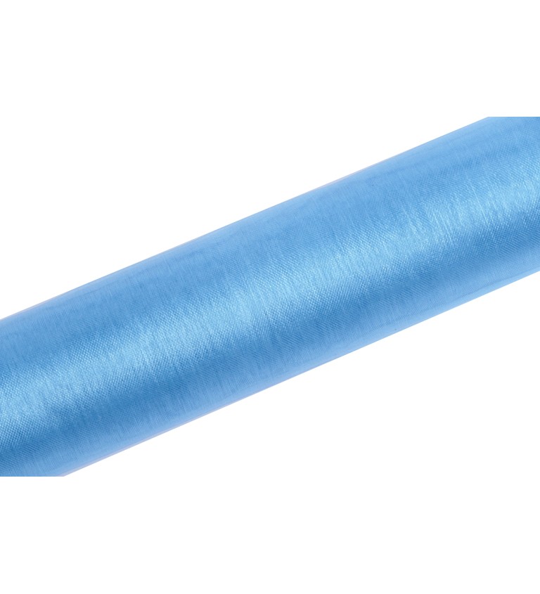 Világoskék dekoratív organza