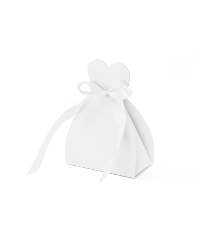 Ajándékdoboz - Esküvői ruha alakú  (10 db)