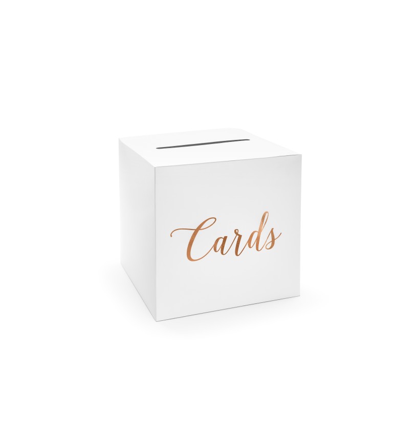 Fehér doboz esküvői kártyákhoz - Kártyák