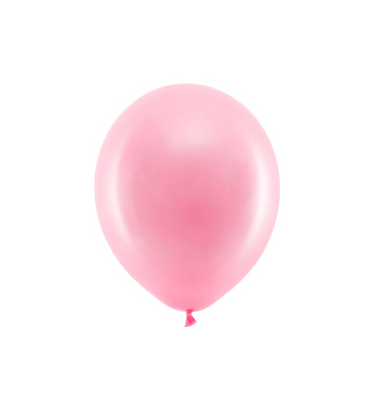 Szivárványos léggömbök 30 cm metál, rózsaszín