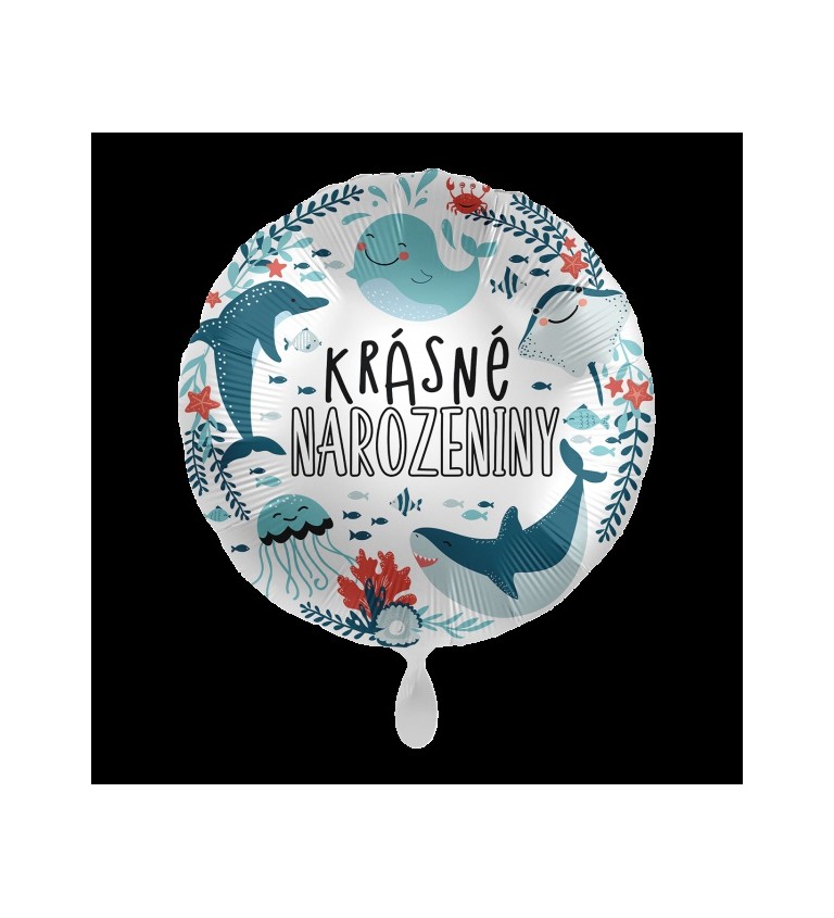 Tengeri állatos léggömb - Szép születésnapot