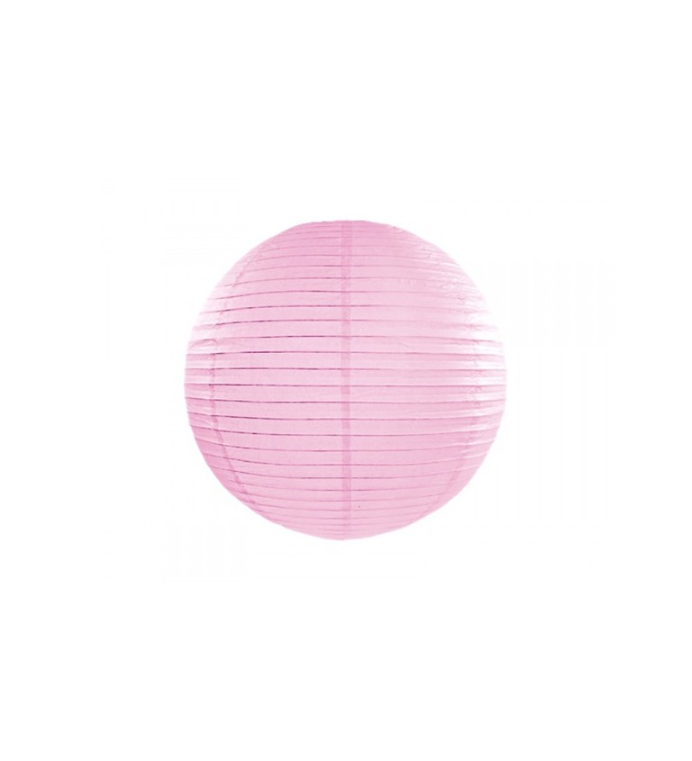Világos rózsaszín lámpa - gömb 45 cm