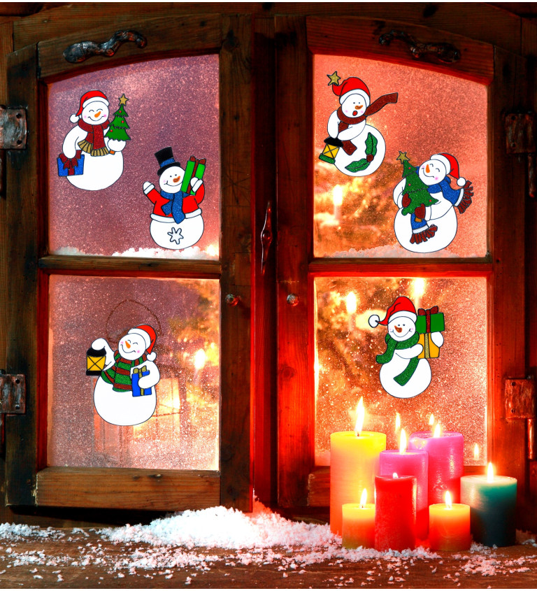 Karácsonyi ablak matricák