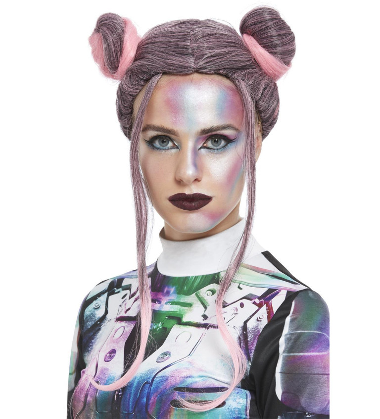 Space buns paróka - női