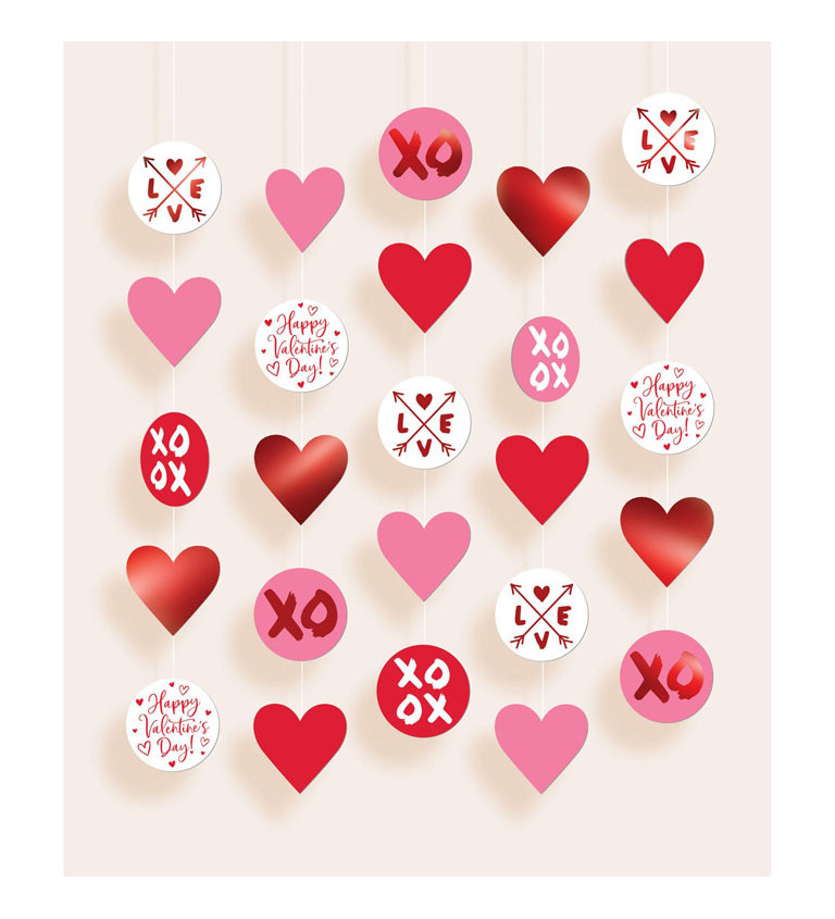 Valentin-napi szív dekoráció