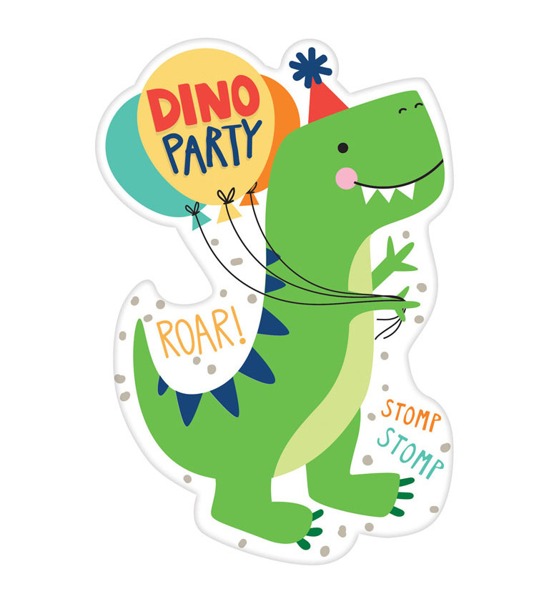 Dino party meghívók