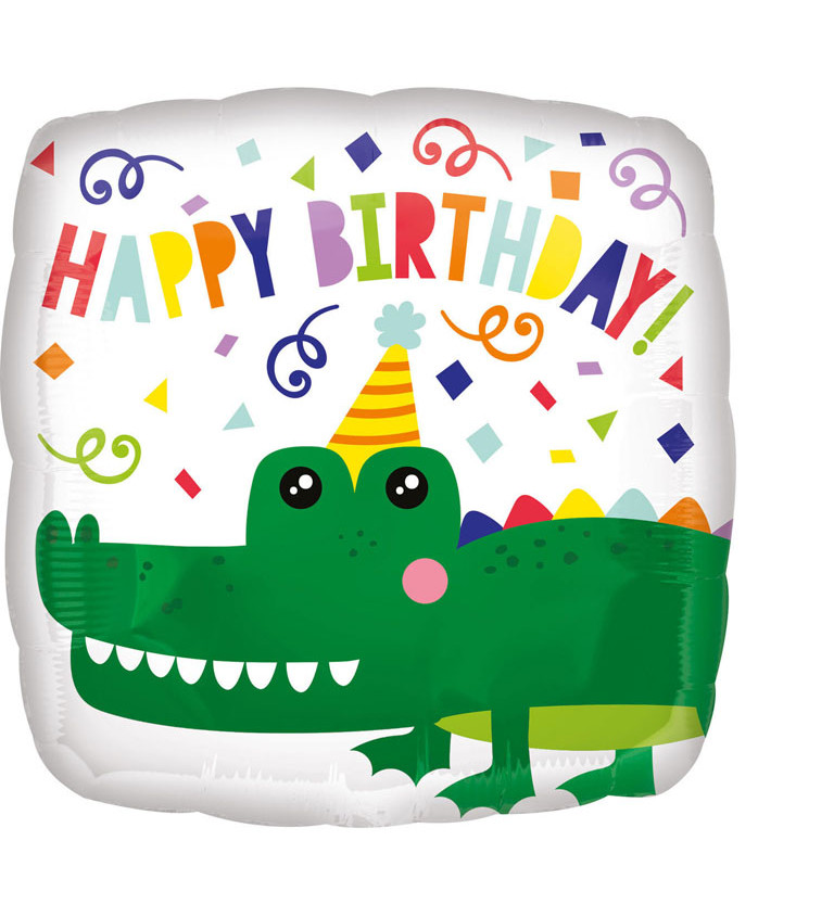 Ballon Boldog születésnapot krokodil