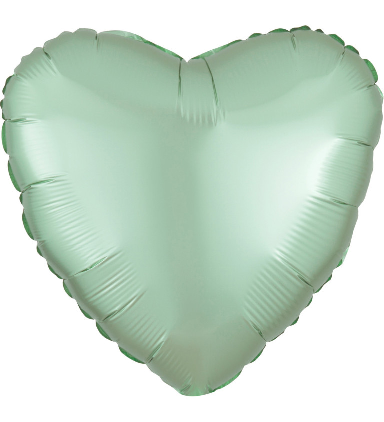 Léggömb szív zöld