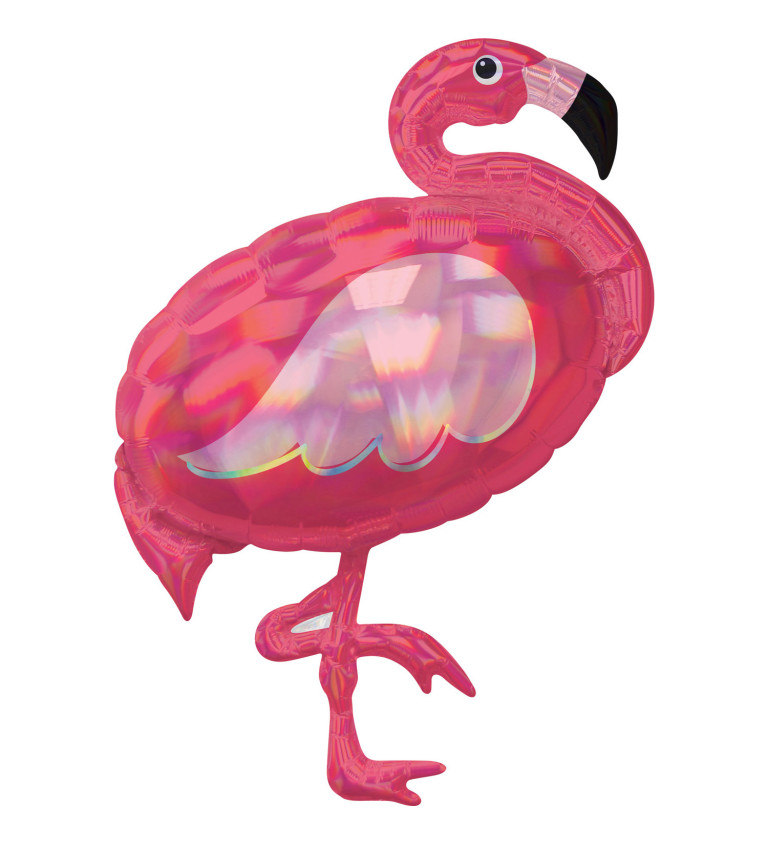 Flamingo holografikus léggömb