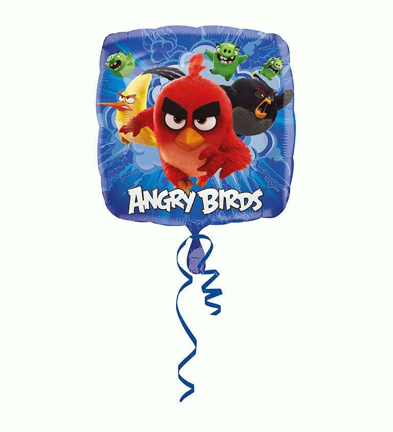 Angry birds léggömb