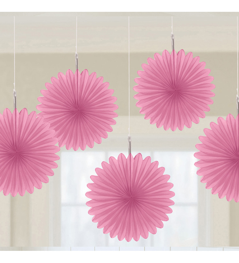 Dekoratív ventilátor rózsaszín