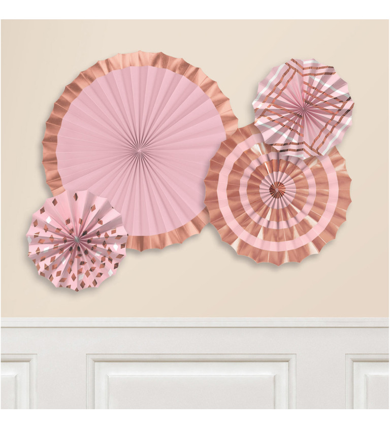 Papír dekoráció rózsaszín