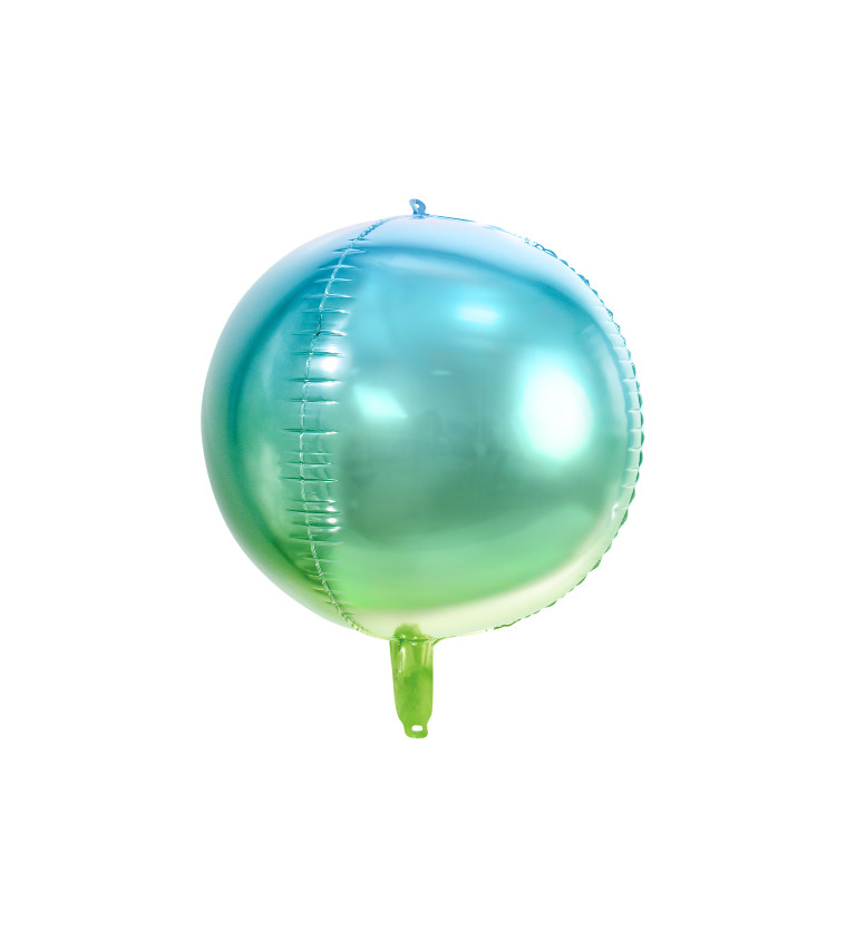 Zöld és kék ballon