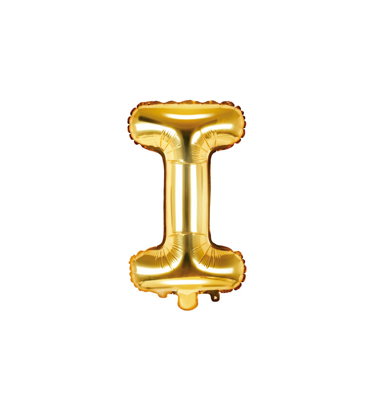 Ballon betű arany I