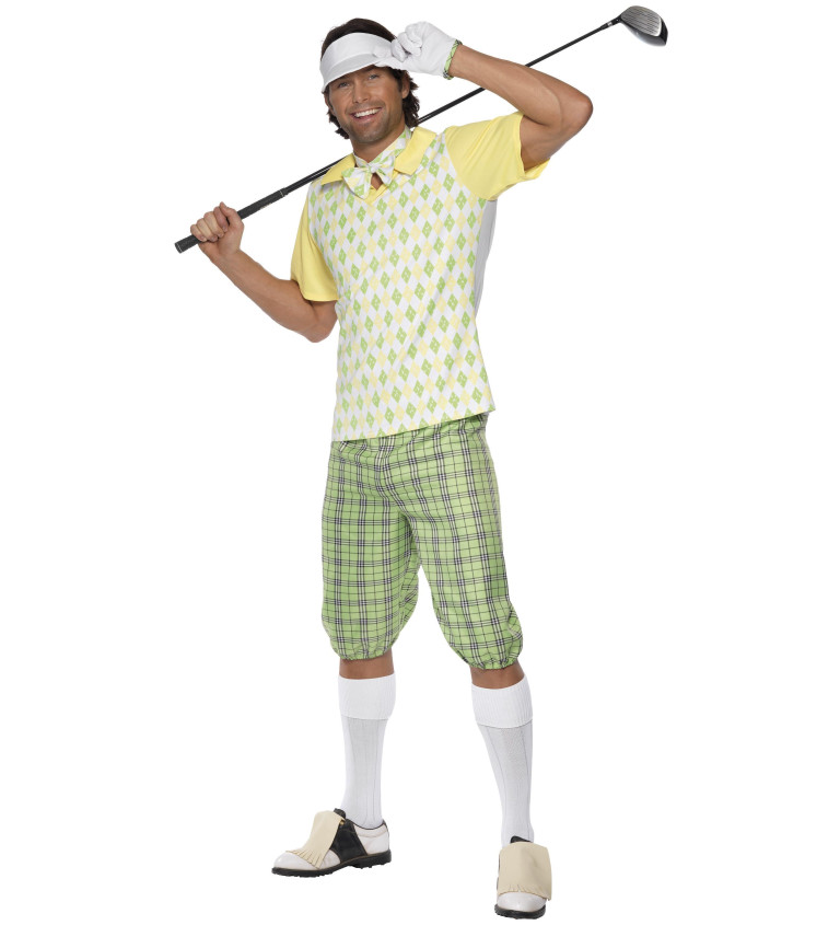 Férfi golfozó jelmez