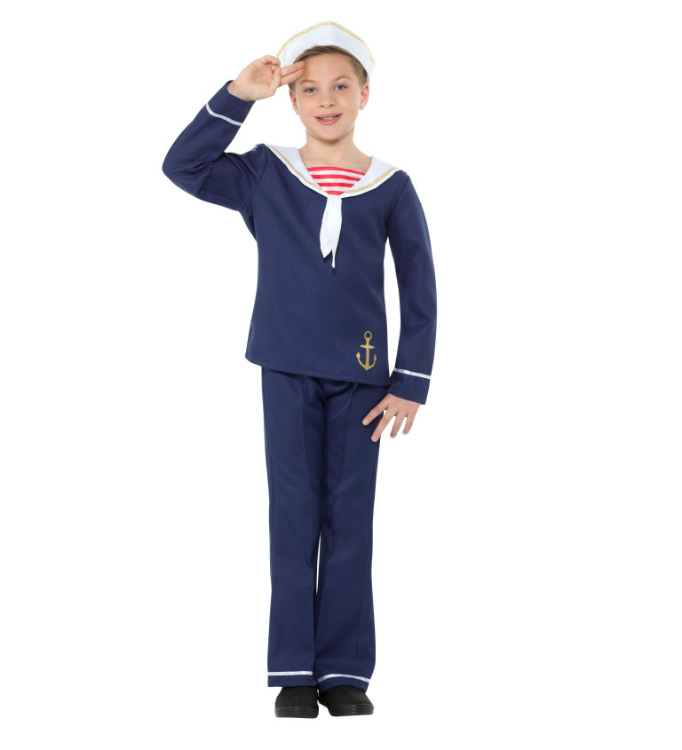 Fiatal tengerész gyerek jelmez