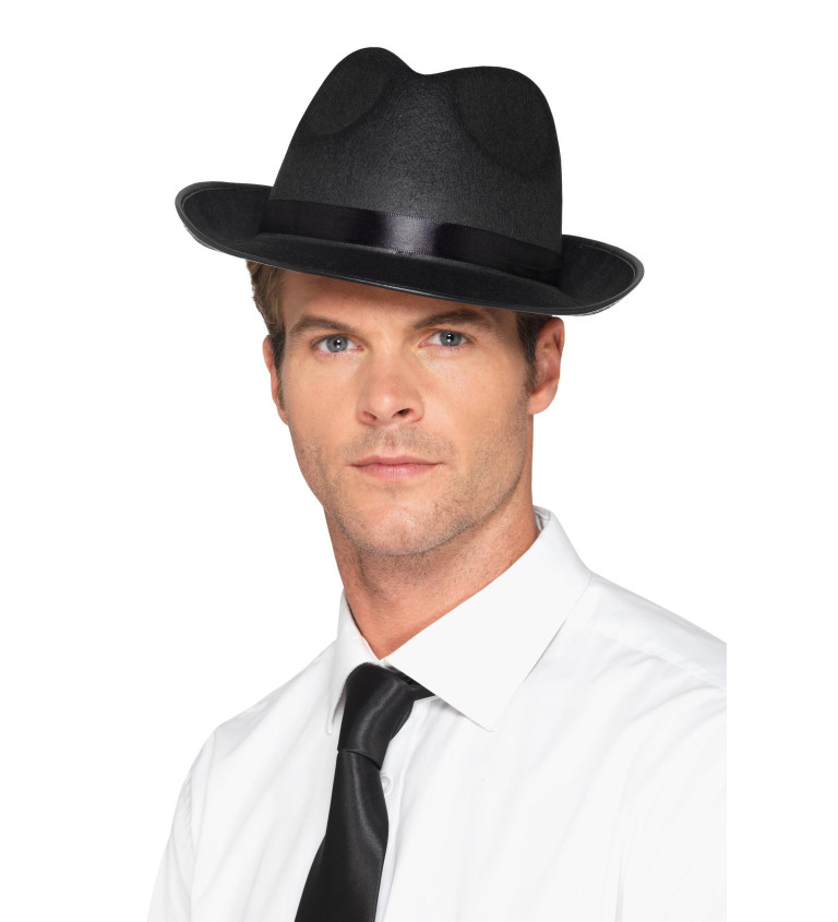 Férfi fekete kalap Fedora II