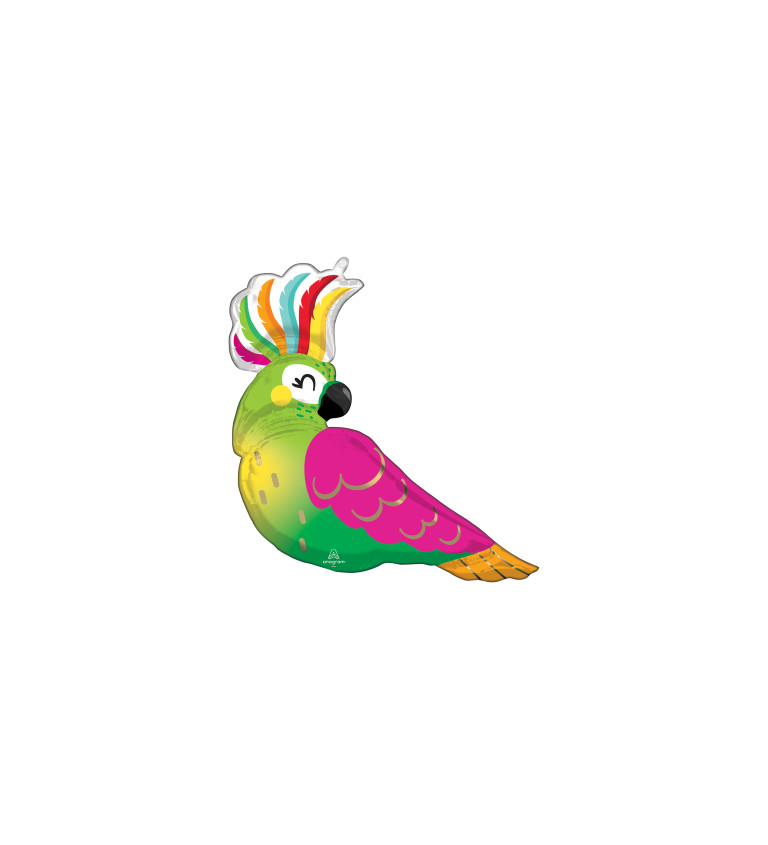 Fólia léggömb papagáj