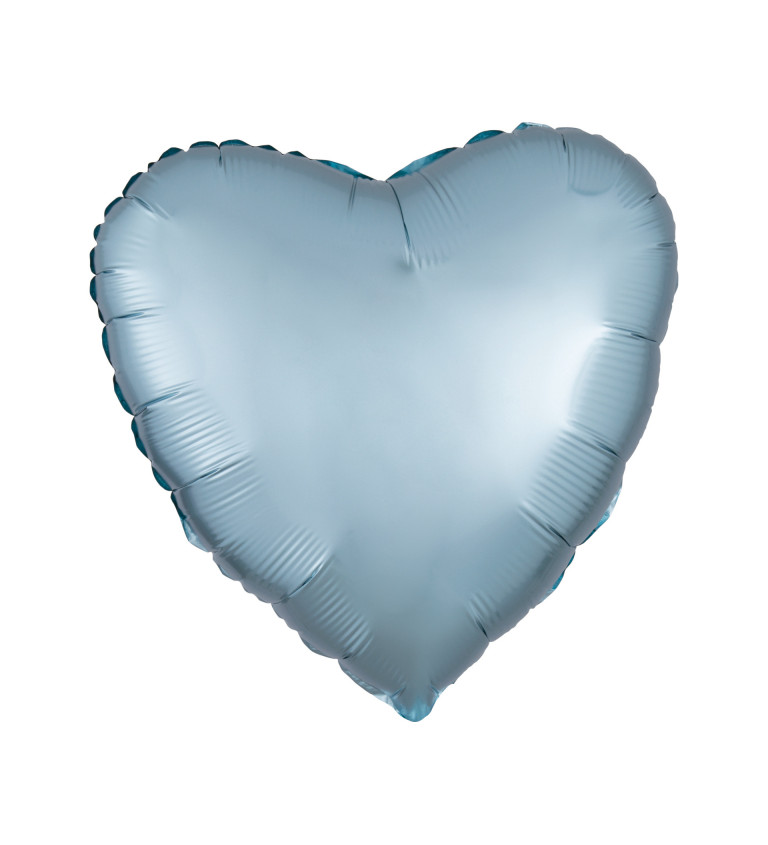 Léggömb fólia szív kék
