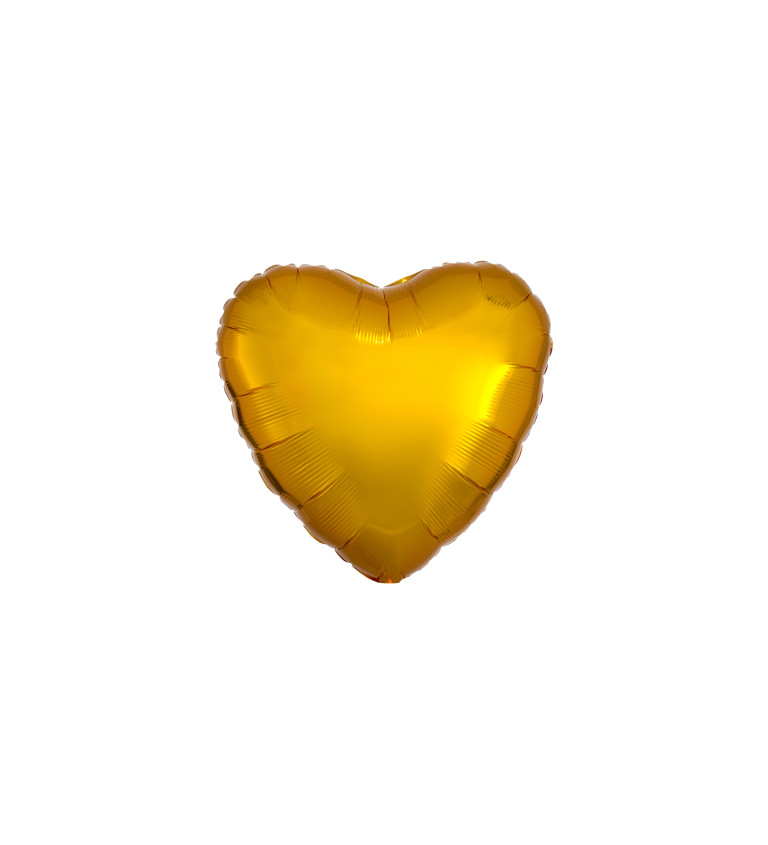 Fólia szív - arany