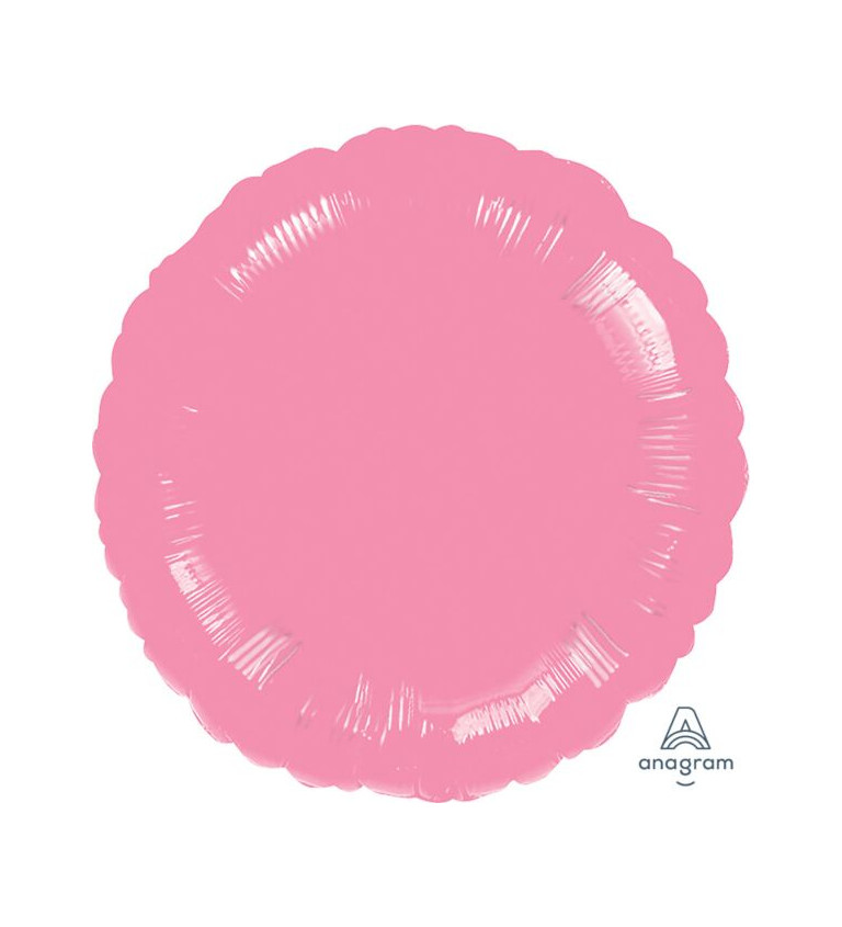 Kerek fólia léggömb - rózsaszín
