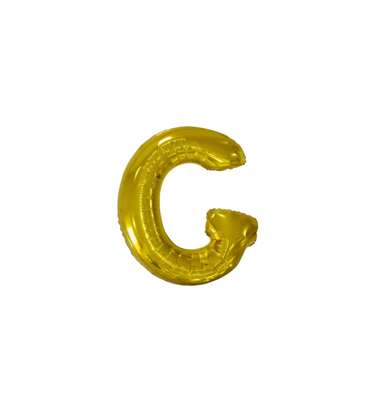 Arany fólia léggömb - G betű