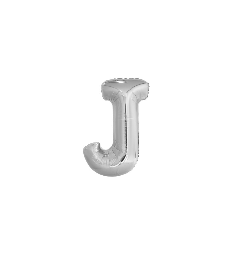 Fóliás ezüst léggömb – J betű