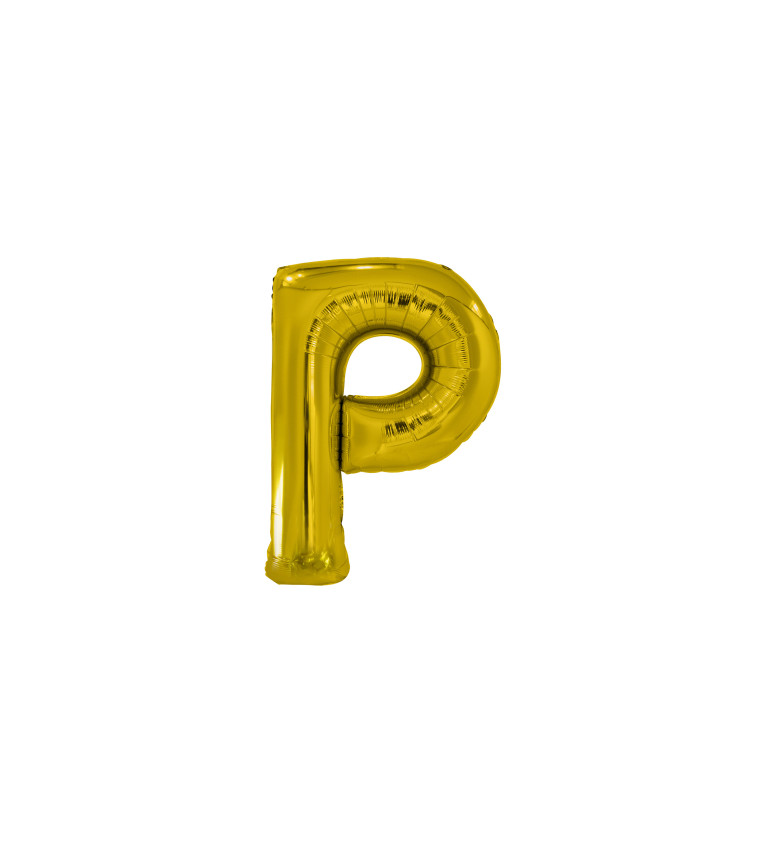 Fólia arany léggömb – P betű